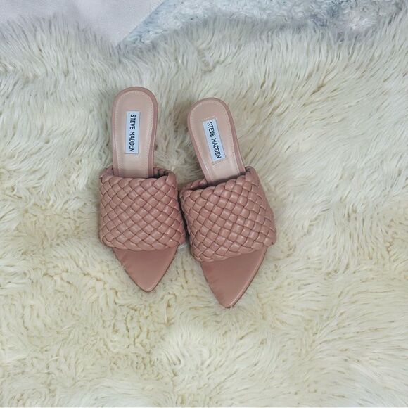 Steve Madden Pink Quilted Mules - Picture 3 of 9